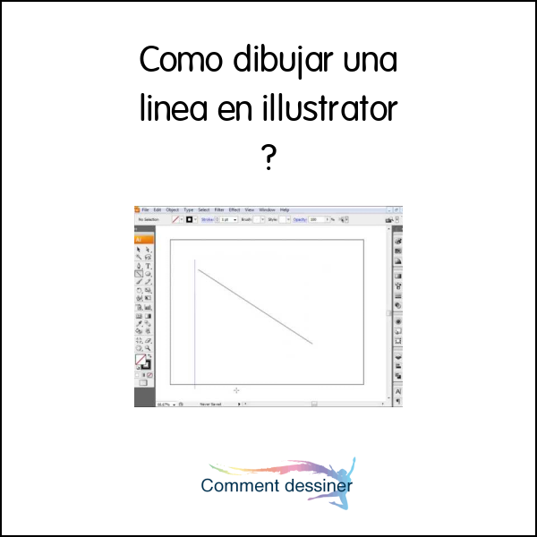 Como dibujar una linea en illustrator